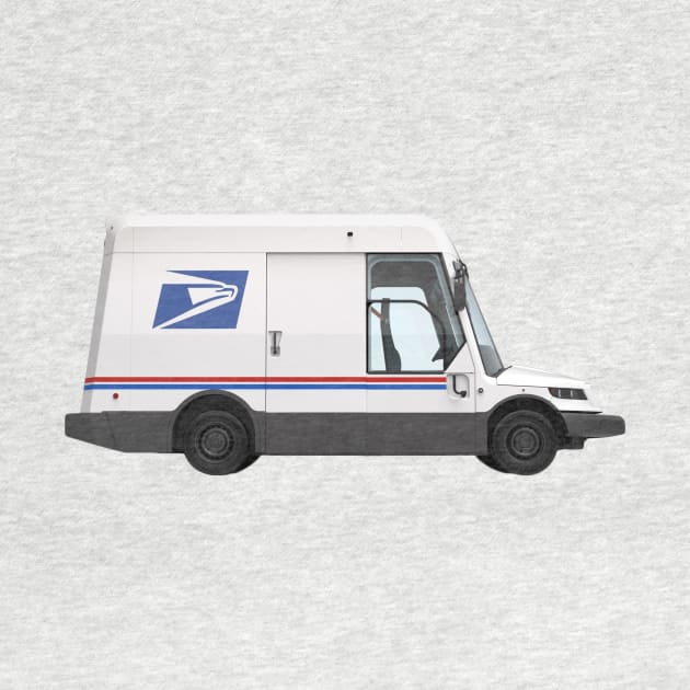 Postal Worker New Delivery Vehicle by The Shirt Genie